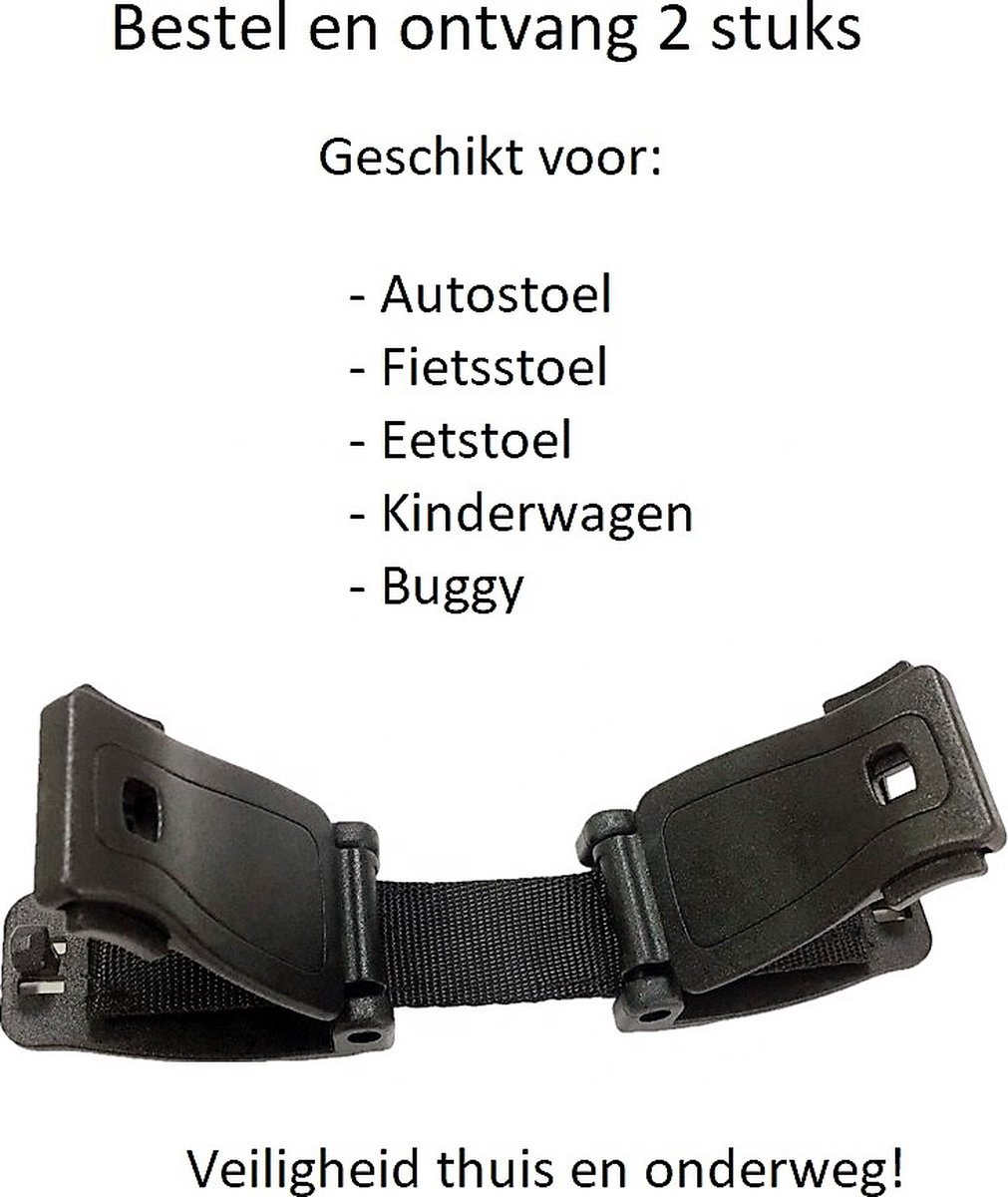 Mes favoris de loin - 2 x Clip ceinture - Accessoire pour chaise haute de  voiture -... | bol.com