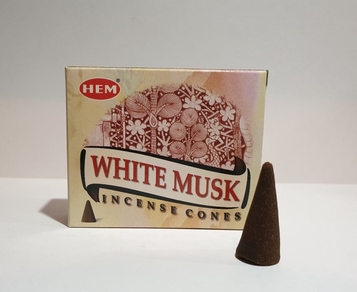 HEM Wierook kegels white musk