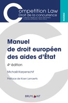 Competition Law/Droit de la concurrence - Manuel de droit européen des aides d'État