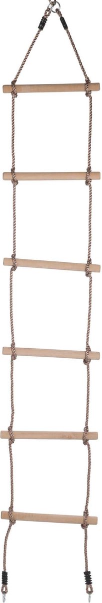SwingKing Touwladder 6x houten treden