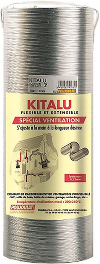 Flexible en aluminium pour ventilation 120mm 0,85-3m | bol.com