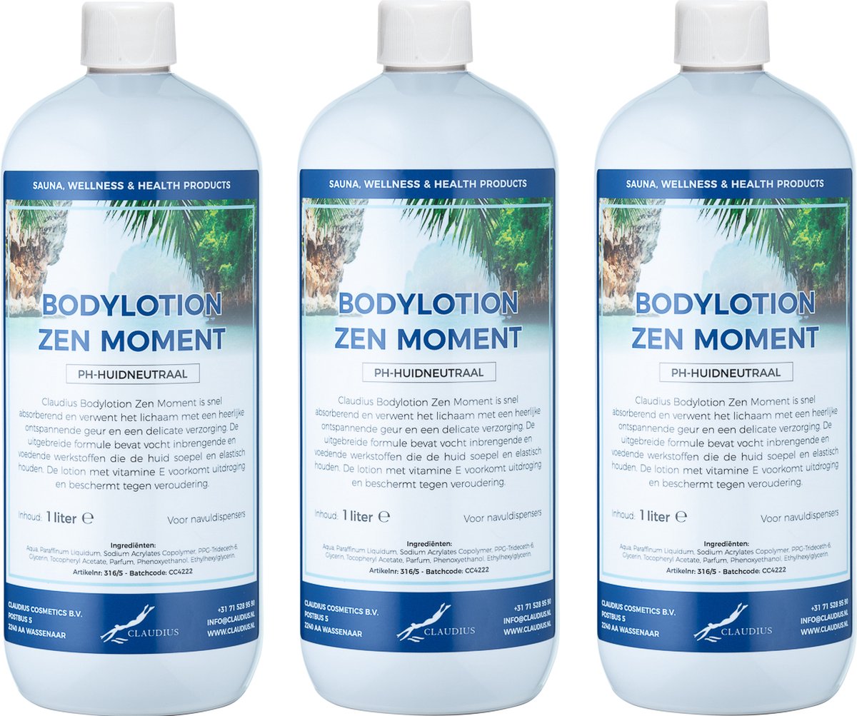 Goedkoopste Bodylotion Zen Moment 1 Liter - set van 3 stuks