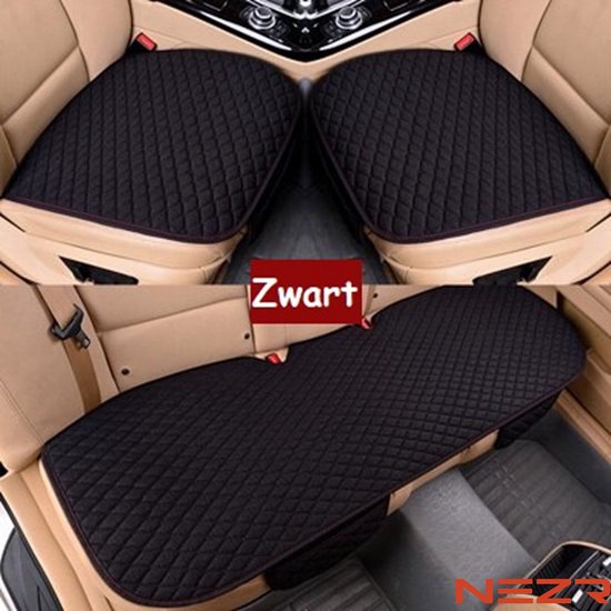 HONCENMAX Zachte autostoelhoes, pluche kussen mat beschermer voor auto