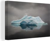 Tableau sur toile Iceberg flottant sur l'océan Antarctique - 90x60 cm - Décoration murale Art