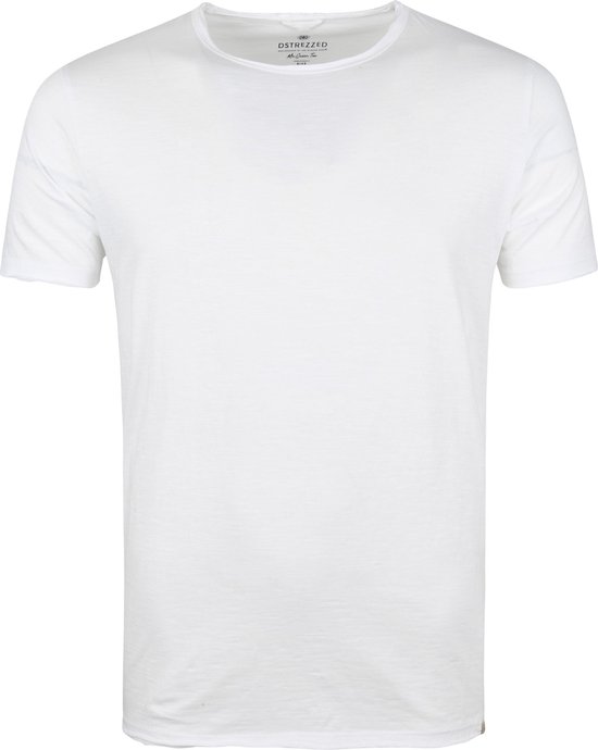Dstrezzed - Mc Queen T-shirt Melange Wit - Heren - Maat S - Modern-fit