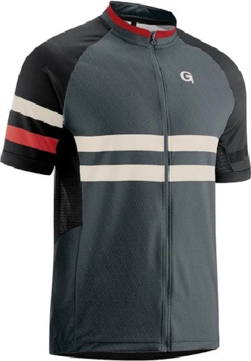 GONSO Boval Bike fullzip - Graphite - Fietsshirt - Heren - Maat L