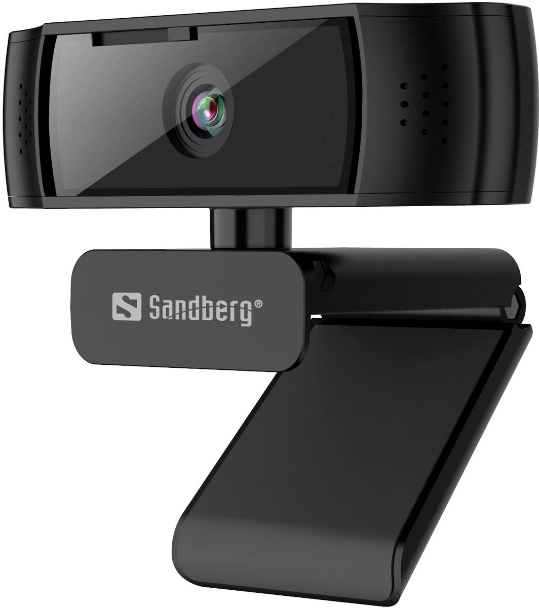 Sandberg - 134-38 - Webcam - 1920 x 1080 - USB 2.0 - Zwart - Autofocus - Microfoon