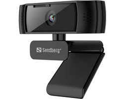 Sandberg – 134-38 – Webcam – 1920 x 1080 – USB 2.0 – Zwart – Autofocus – Microfoon
