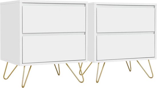 Scandinavisch Nachtkastje MDF Nachtkastje Eenvoudige Montage Nachtkastje Kopen? Trendy Nachtkastjes Shop Je Bij JYSK Yaheetech Bijzettafel 60 Cm Ruimtebesparende Bijzettafel