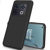 LuxeBass Hoesje geschikt voor OnePlus 10 Pro - Siliconen hoesje - TPU - Zwart - telefoonhoes - gsm hoes - gsm hoesjes