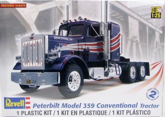 Foto: 1 25 revell 11506 peterbilt 359 conventional truck plastic modelbouwpakket