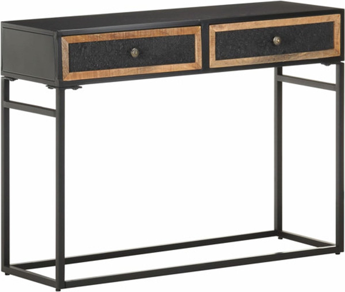 vidaXL Wandtafel - 100x35x75 - cm - massief - mangohout Bruin