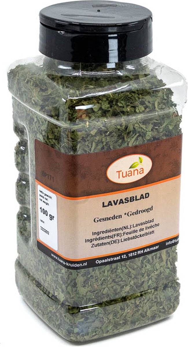 Goedkoopste Tuana Kruiden - Lavas Blad Gesneden - Strooibus 100 Gram - Kruiden Zonder Zout - GP0168
