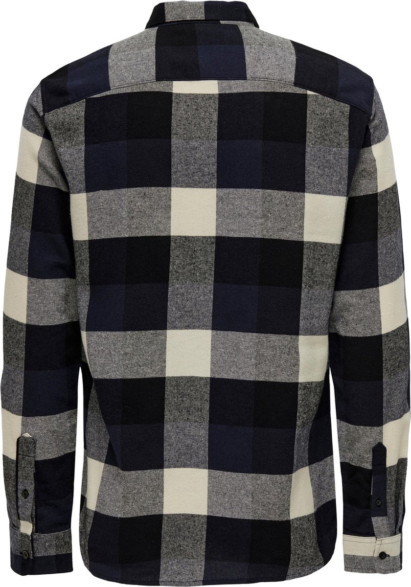 Onsgudmund Ls Checked Shirt Noos, navy blazer, L