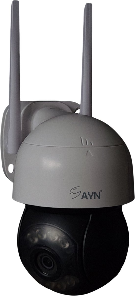 Sayn Model 5 - Buiten - Binnen - 2048P - 3MP- Super HD IP beveiligingscamera - camera - 360° - Bewegingsdetectie - Geluidsdetectie - Voice Intercom - WiFi camera - IP camera - Nachtzicht - P2P - Waterdicht bewakingscamera - HiSilicon Processor