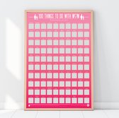 Gift Republic Scratch Poster - 100 Things To Do With Mum