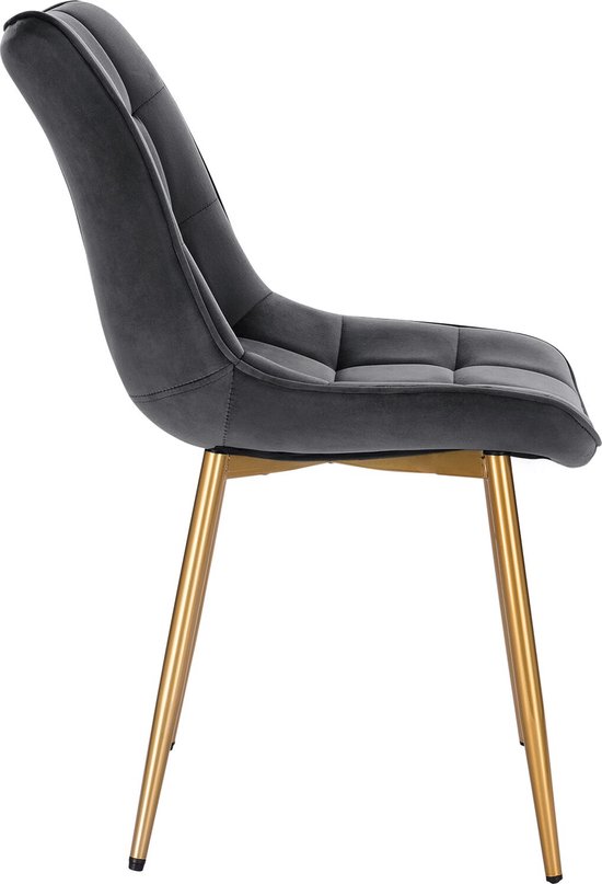 Eetkamerstoelen 360° Draaibaar - Set Van 8 - Fluweel - Crème - Metalen Eetkamerstoelen 360° Draaibaar - Set Van 8 - Fluweel - Crème - Metalen