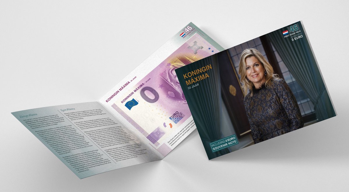 0 Euro biljet 2021 - Koningin Máxima 50 jaar LIMITED EDITION