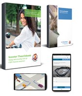 Scooter Theorieboek met 50 Online CBR theorie-examens en 3250 oefenvragen, Mobiele Apps en CBR Informatiegids