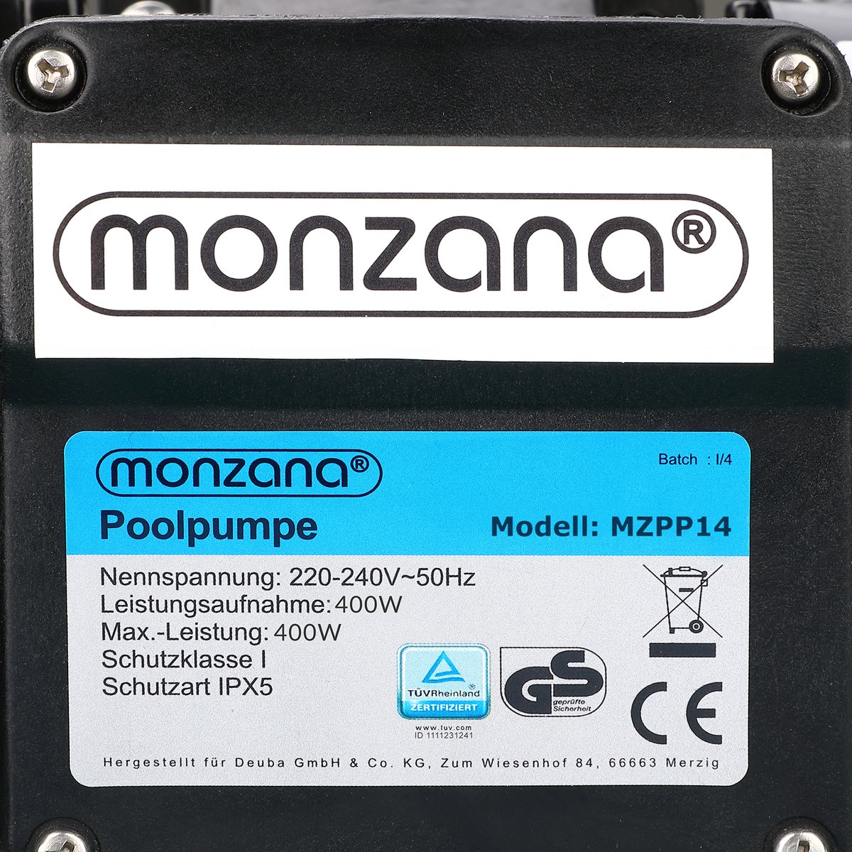 Monzana Zandfiltersysteem - 10.200 l/u 7-weg Klep Systeem - Blauw – foto 3