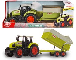 Dickie Toys Claas -  Tractor & Aanhangwagen - 57 cm - Speelgoedvoertuig