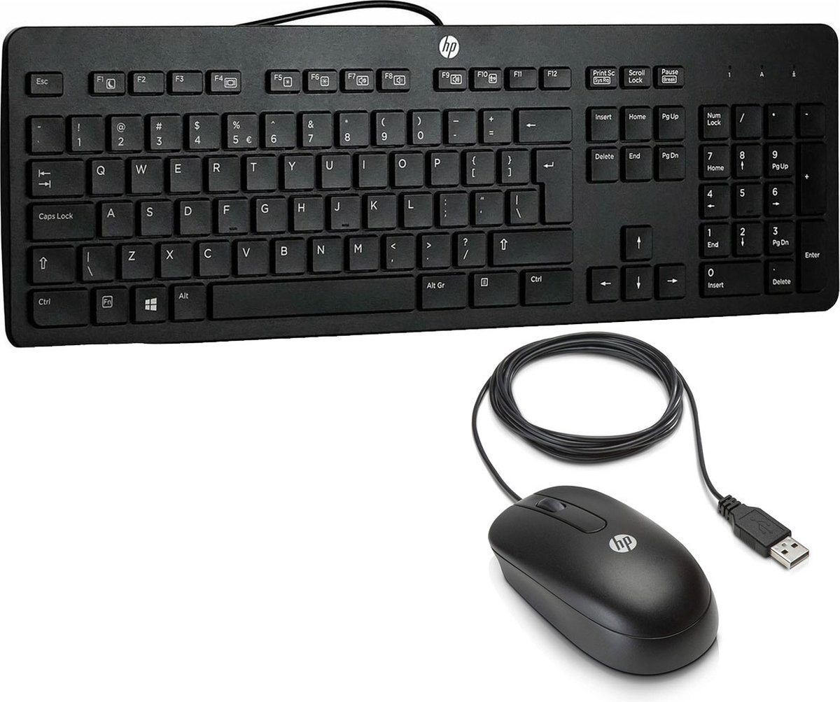 HP - toetsenbord en muis set - QWERTY - Engels - zwart