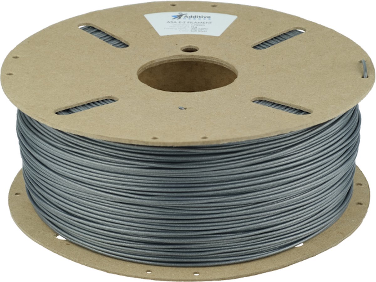 Additive Heroes ASA-EZ filament (1.75 mm, 1 kg) - Soft Silver