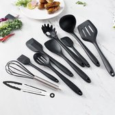 Ustensiles de cuisine - Set de Cuisine - Bakset -Ensemble de 10 pièces - Batterie de cuisine spatule - Garde - Spatule - Service - Skimmer - spatule - Siliconen
