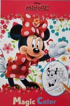 Magic Color Minnie Mouse Toverblok - Tekenboek - Roze / Multicolor - Tekenen - Knutselen - Disney