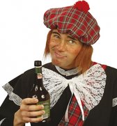 4x stuks schotse/Schotland carnaval verkleed muts met pruik - Verkleedhoeden