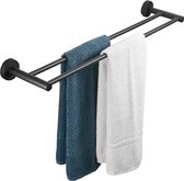 Porte-serviettes Porte-serviettes Zwart Porte-serviettes 60cm Salle de bain