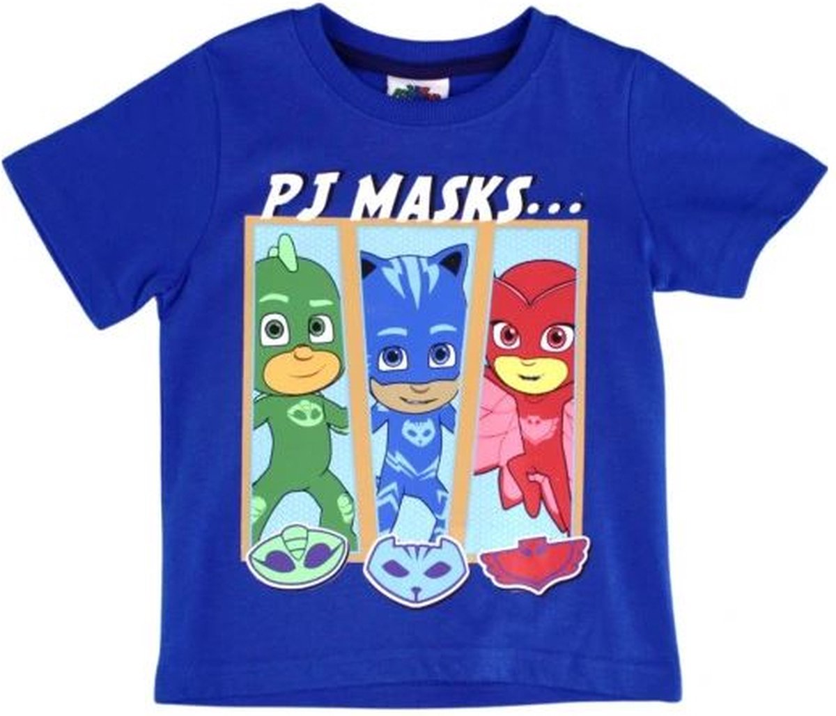 PJ Masks - T-shirt PJ Masks - jongens - blauw - maat 122