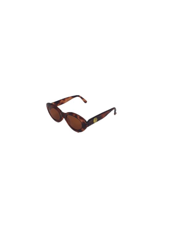 Zonnebril LISETTE - UV 400 - Bruin / Goud - Trendy Bril Met Gouden Detail - Normaal Model - Shades - Dames / Vrouwen van Lysmatelou — afbeelding 2