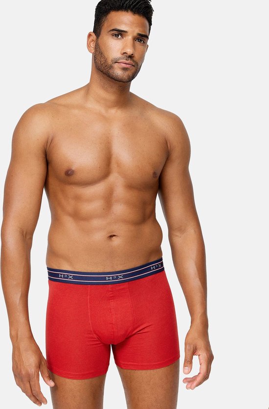 Calvin Klein Boxer Briefs  5-pack , Heren Boxers Extra Lang, Zwart Met Gekleurde Tailleband 000nb3794aqt6