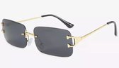Heren zonnebril - Summer Gold Black - Dames zonnebril - Sunglasses - Luxe design - U400 protection - HD