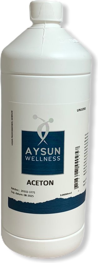 Aceton - 500 ml - Aysun - voor een vlotte Verwijdering van Nagellak - Gellak - Gelpolish - Acrylgel - Polygel, Manicure - Pedicure - Kleefresten