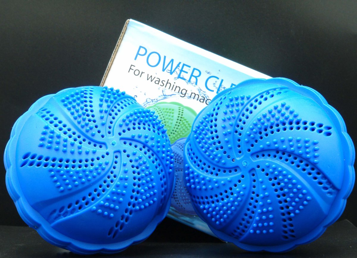 CHICNEST - 2 STUKS WASBALLEN - Was- Wasbal - Geen Wasmiddel Meer Nodig Wasballen Voor Wasmachine Wasbollen Voor Wasmachine Ecologische Wasbal Wasballen Voor Wassen Zonder Wasmiddel Blauwe Wasbal