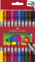 Faber Castell FC-151110 Viltstiften Duo Etui Met 10 Stuks