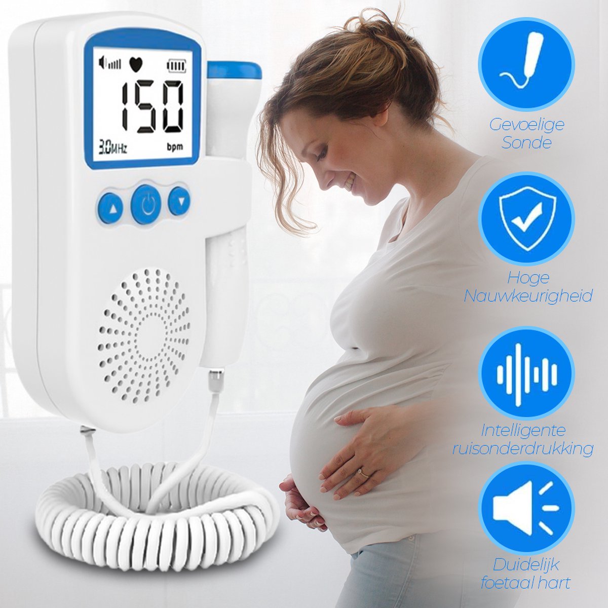 Professionele zwangerschap Hartslag Monitor Doppler Thuis Zwangerschap