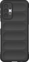 Cazy Shockproof TPU Hoesje geschikt voor Samsung Galaxy A13 4G - Zwart