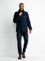 Petrol Industries - Heren Klassieke Jas - Blauw - Maat L