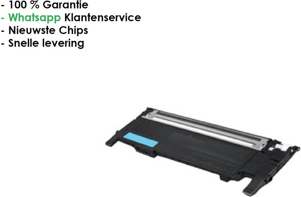 AtotZinkt Premium huismerk XL toner Samsung voor CLT -C 4072S / 407S Blauwe Toner cartridge Cyan Samsung CLP-320 CLP-320N CLP-321N CLP-325 CLP-325W CLP-326 CLX-3180  CLX-3185 CLX-3185FN CLX-3185FW