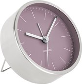 Karlsson Minimal - Wekker - Fer - Ø10cm - Violet Foncé