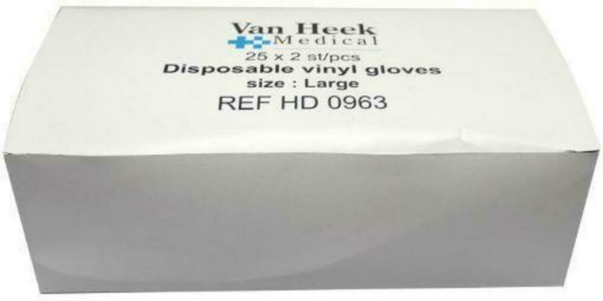 Heka Handschoen vinyl large 25paar