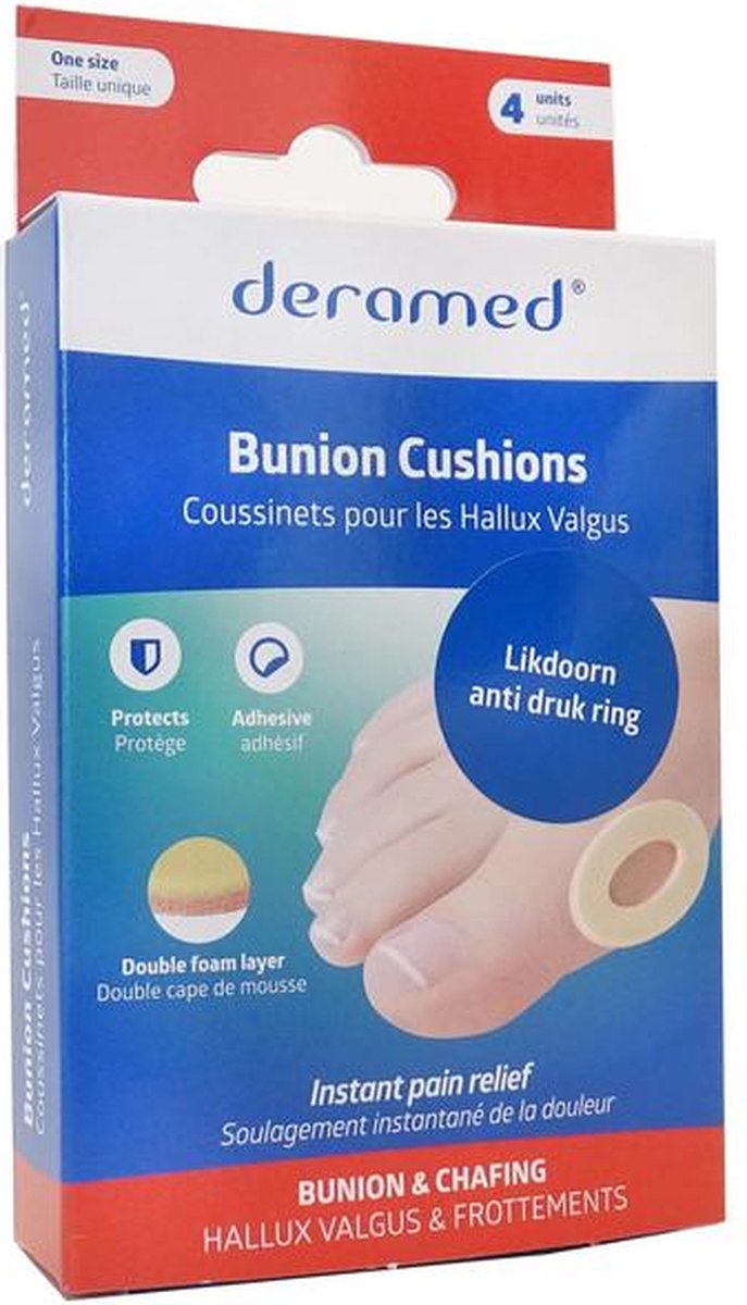 Goedkoopste Deramed Likdoorn anti druk ring 3 mm one size 9st