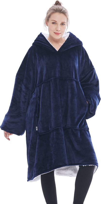 JAXY Hoodie Deken - Snuggie - Snuggle Hoodie - Fleece Deken Met Mouwen