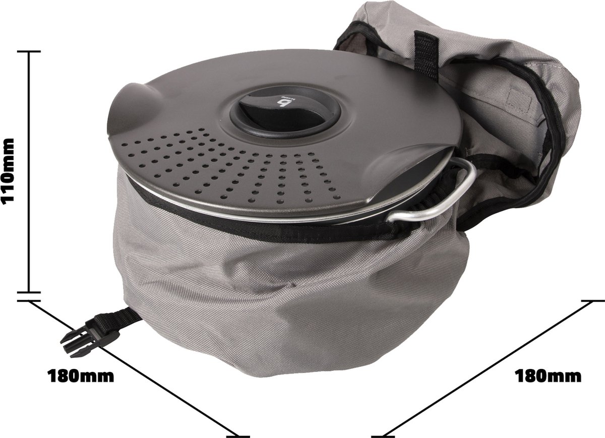 Bo-Camp Pannenset - Camping - 7-Delig - Keramische coating - Aluminium
