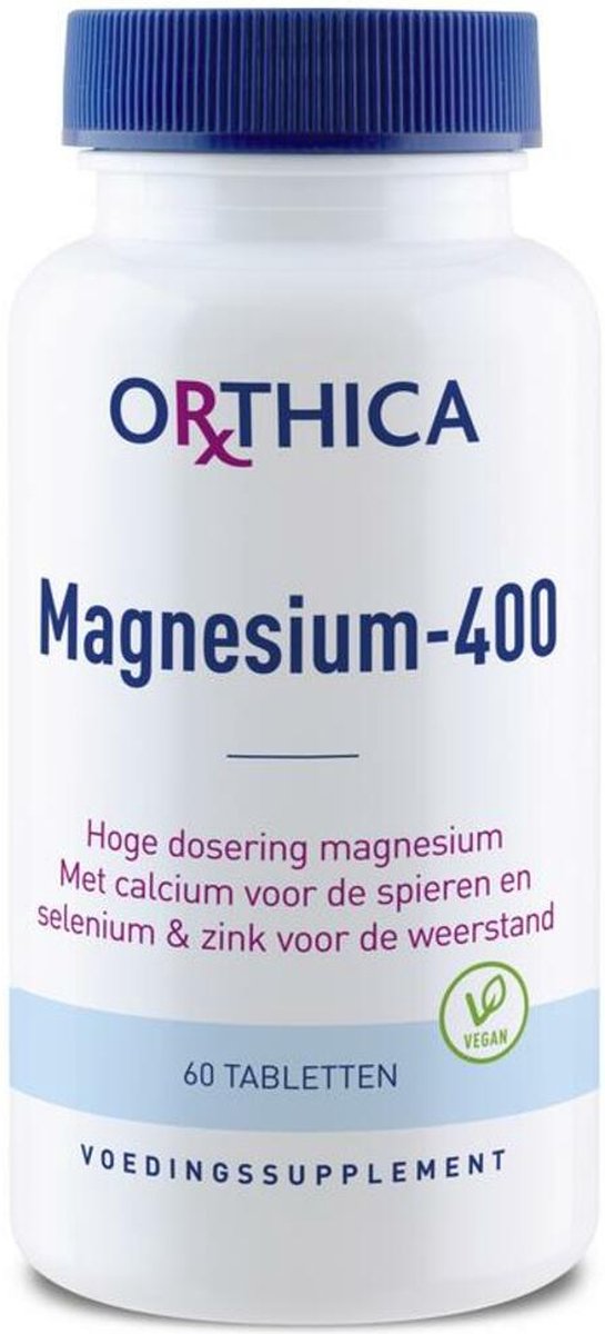 Gymnastiek Afscheiden De schuld geven Orthica Magnesium 400 (Voedingssupplement) - 60 tabletten | bol.com