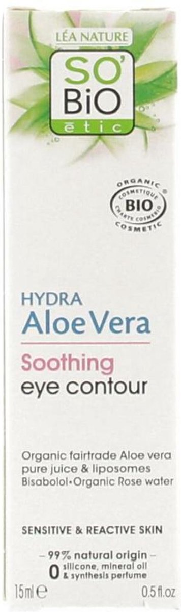 So'bio Etic Cosmebio Hydra Aloe Vera Hypoallergenic Sensitive And Reactive Skin