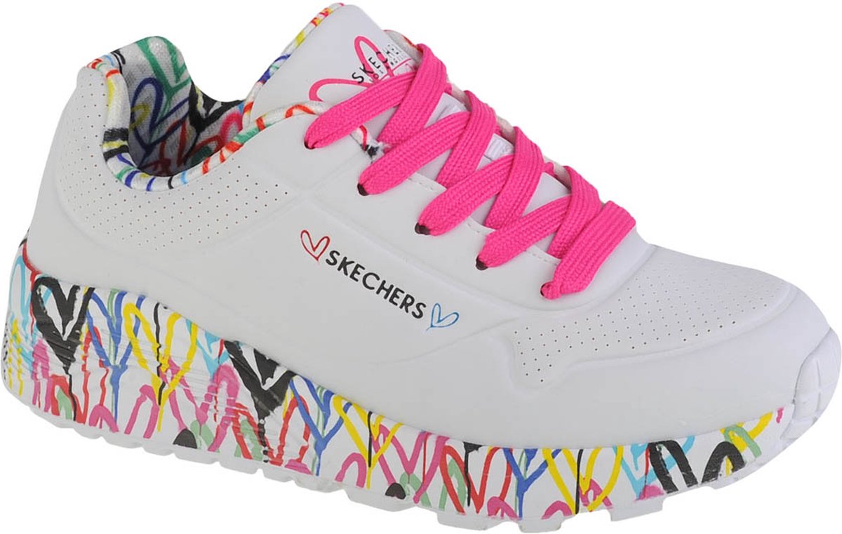 Skechers Uno Lite 314976L WMLT voor meisje Wit Sneakers Sportschoenen